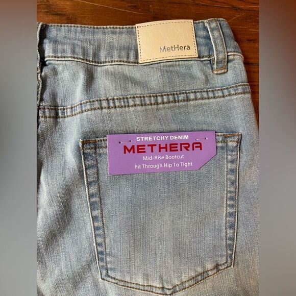 NWT MetHara misuse bootcut jeans light wash size 10 - Picture 9 of 10